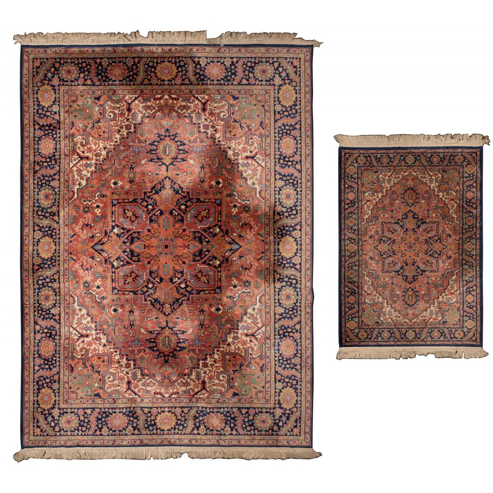 Appraisal: KARASTAN JEWEL RUG COLLECTION WOOL RUGSMatched pair of the Heriz