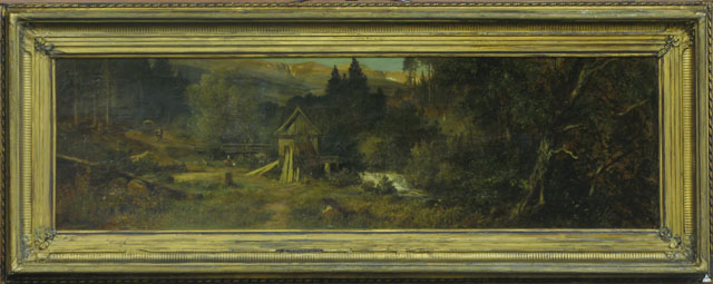 Appraisal: ADOLF ADOLPH DRESSLER OIL ON CANVAS Landscape with two men