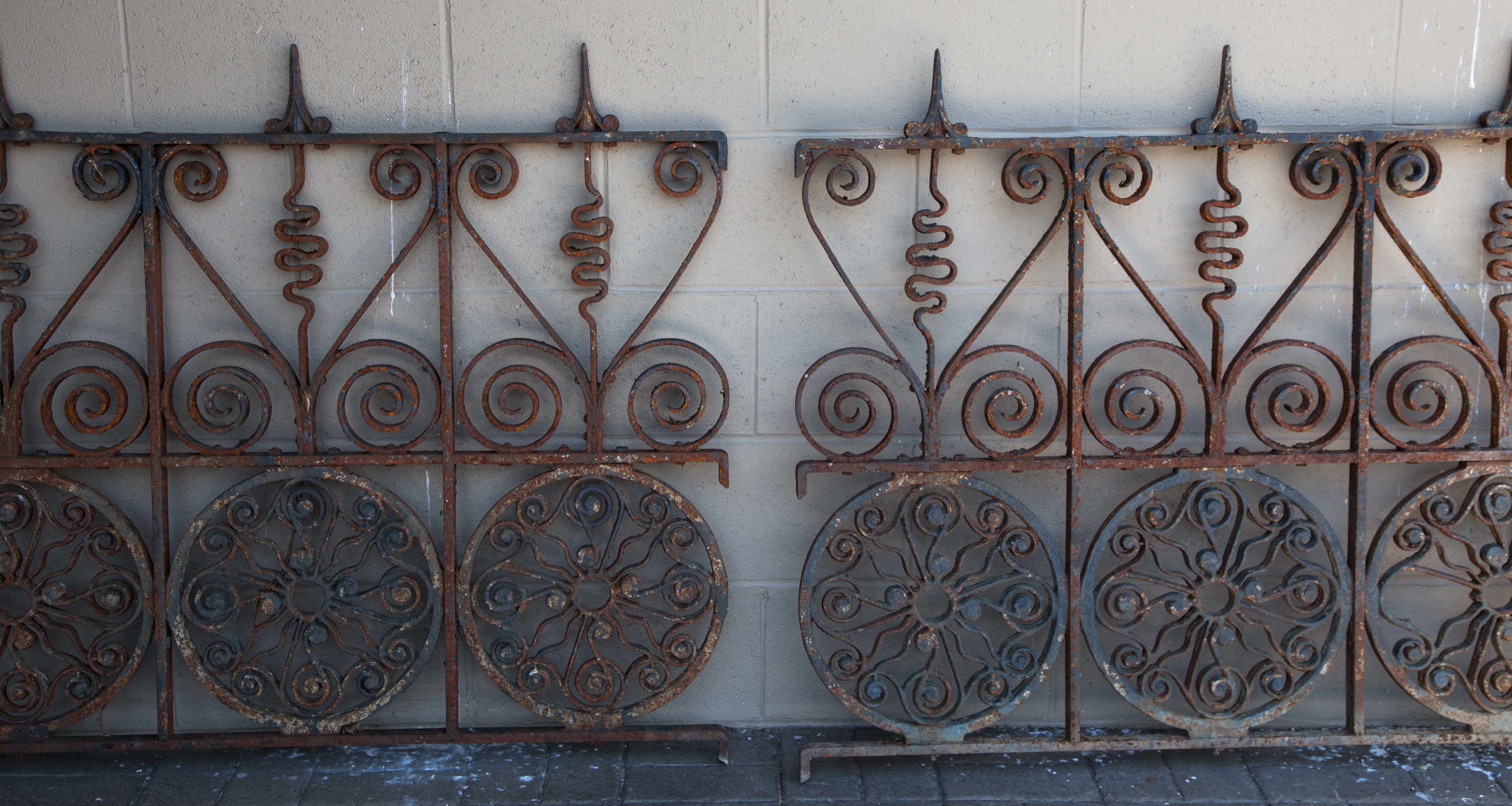 Appraisal: Two E B Green Iron Gates