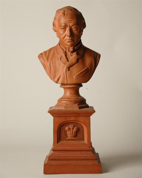 Appraisal: An E th C Continental Terra Cotta Bust of Gentleman