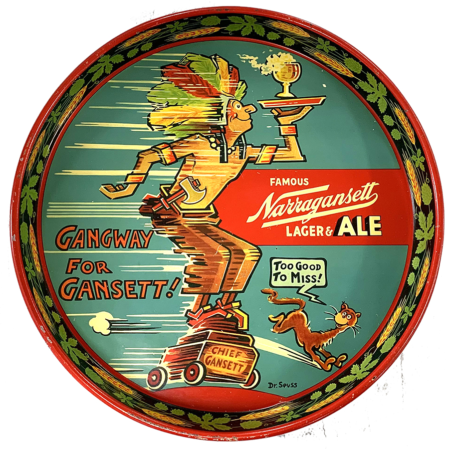 Appraisal: Narragansett Dr Seuss Beer Advertising TrayReference n aBrewery Narragansett Brewing