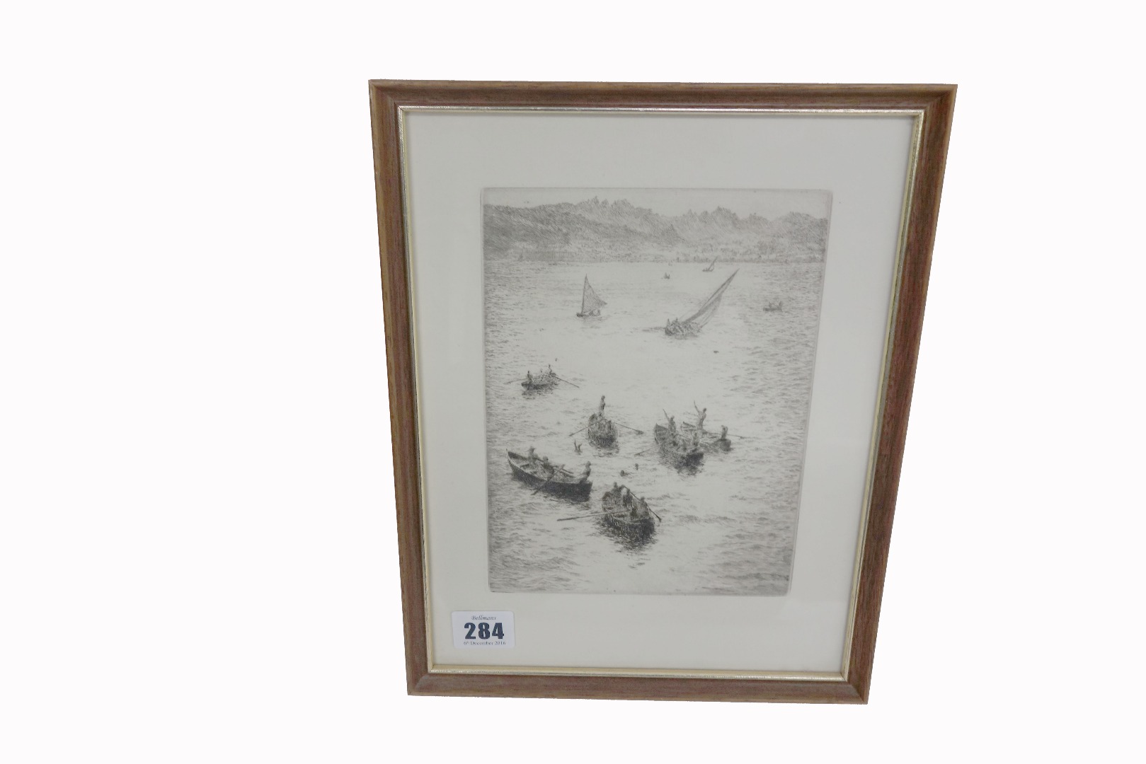 Appraisal: William Lionel Wyllie British - Bumboats etching x cm