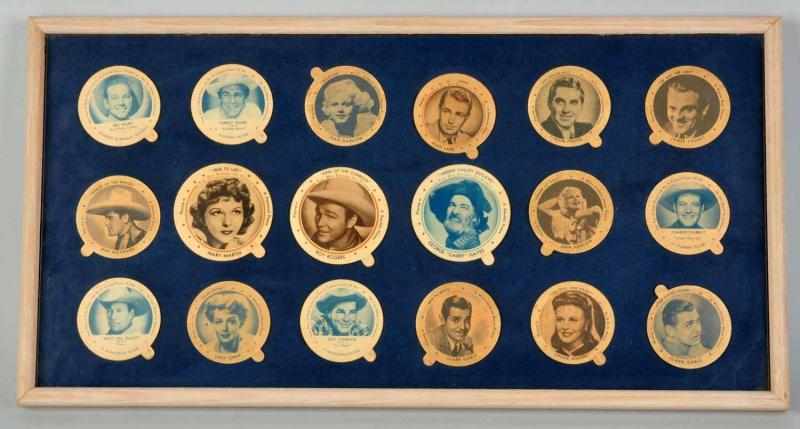 Appraisal: Lot of Assorted Movie Star Dixie Cup Lids Circa s