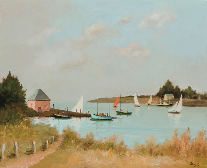 Appraisal: MARCEL DYF French - Le cale du Passage Brittany golfe