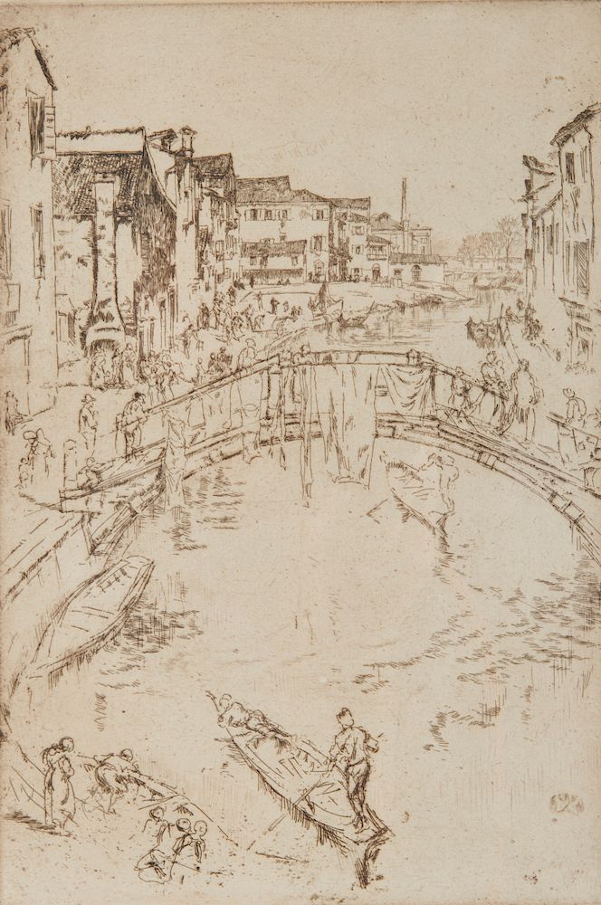 Appraisal: JAMES ABBOTT McNEILL WHISTLER American - The Bridge Santa Marta