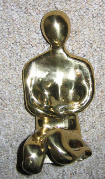 Appraisal: BUD LEWIN AMERICAN Polished bronze figure of a nude woman