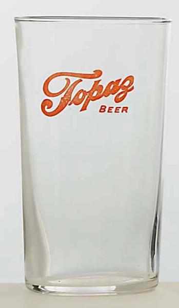 Appraisal: Topaz Enameled Beer Glass Clean with some very light wear