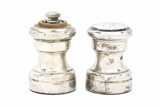 Appraisal: A Pair of American Sterling Silver Casters Tiffany Co of