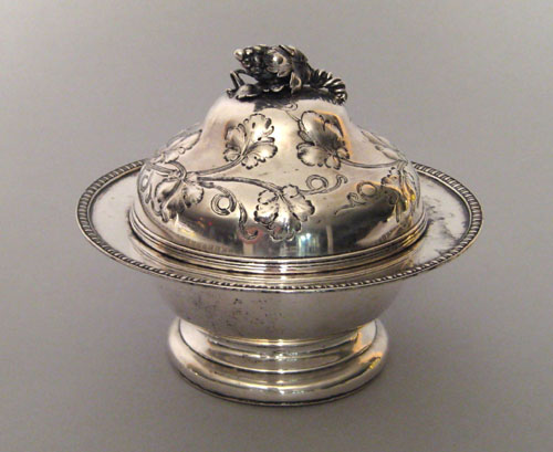 Appraisal: Boston Massachusetts silver butter dish ca by Jones Shreve Brown