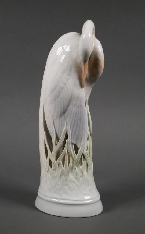 Appraisal: Denmark Royal Copenhagen porcelain crane the bird with head down