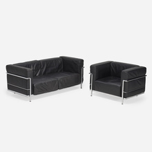 Appraisal: After Charlotte Perriand Pierre Jeanneret and Le Corbusier SOFA AND