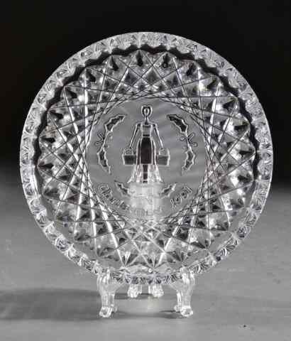 Appraisal: Waterford ''Twelve Days of Christmas '' PlateWith diamond designs with