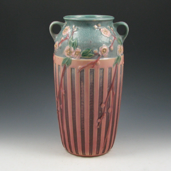 Appraisal: Roseville Cherry Blossom - vase in pink and blue Very