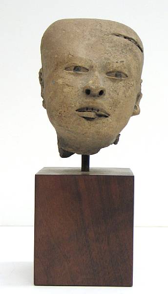 Appraisal: A Veracruz head fragment circa - A D height in