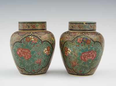 Appraisal: A Pair of Small Totai Ginger Jars th century Japanese