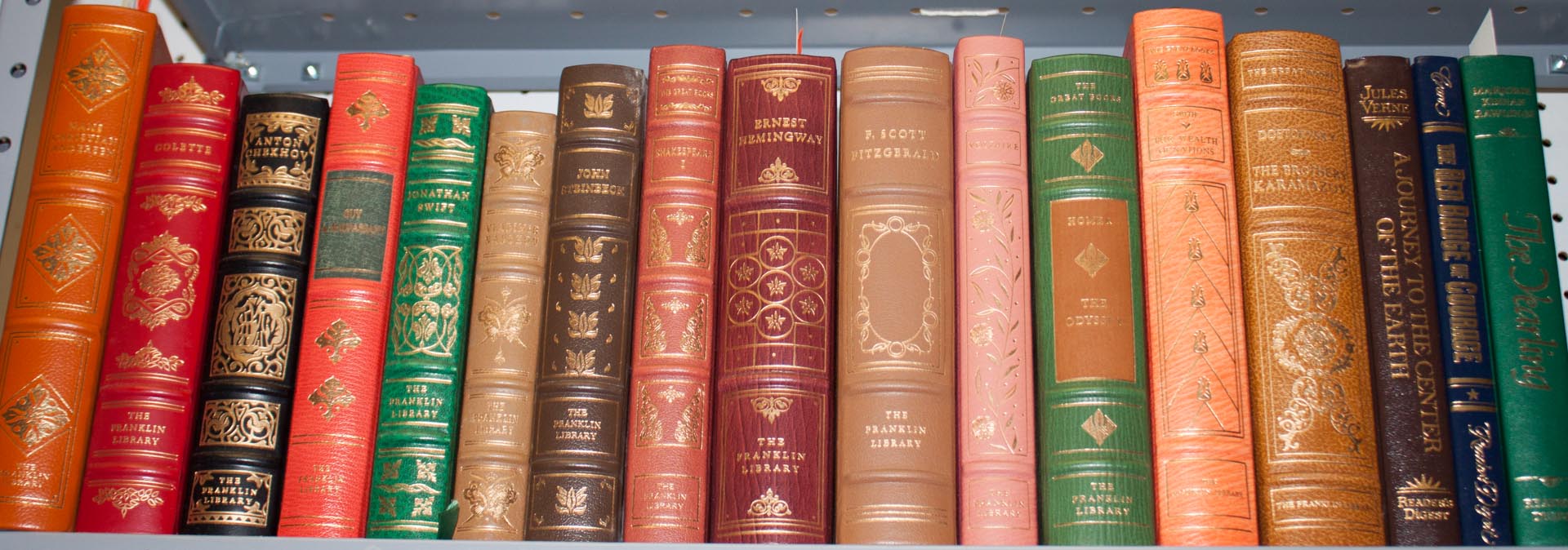 Appraisal: Literature Classics Fourteen Franklin Library titles all bound in full