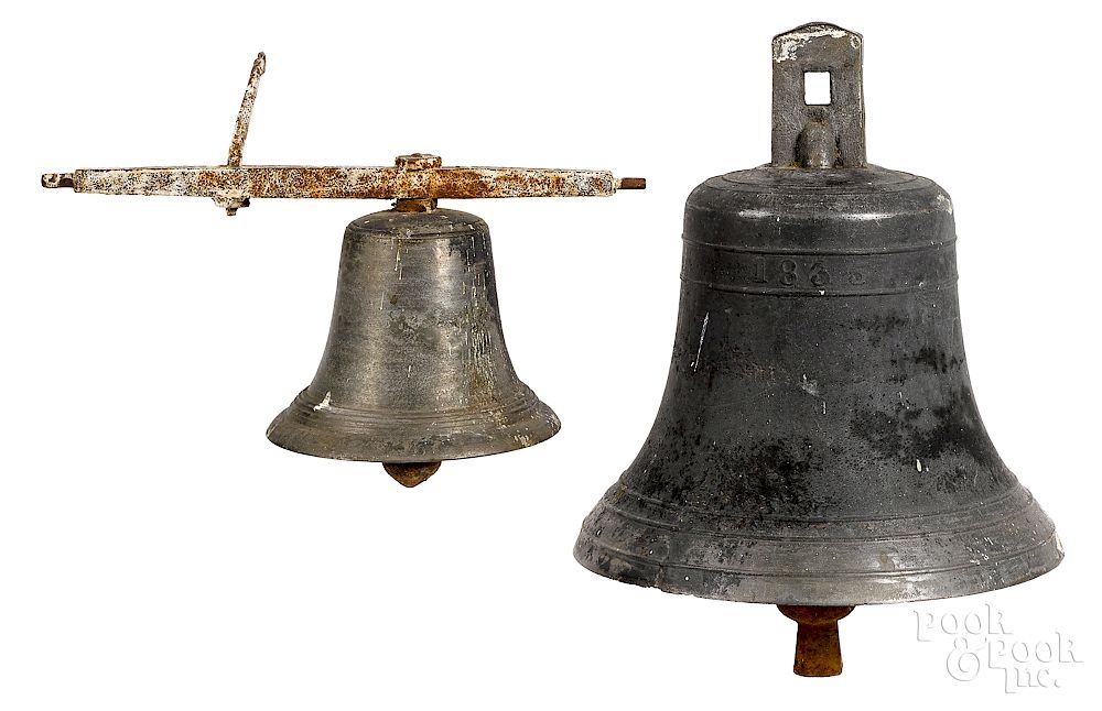 Appraisal: Two bronze bells from the Snow Hill Cloister Exclusive on