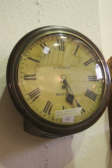 Appraisal: A VICTORIAN MAHOGANY CASED DIAL CLOCK by A Nicholls of