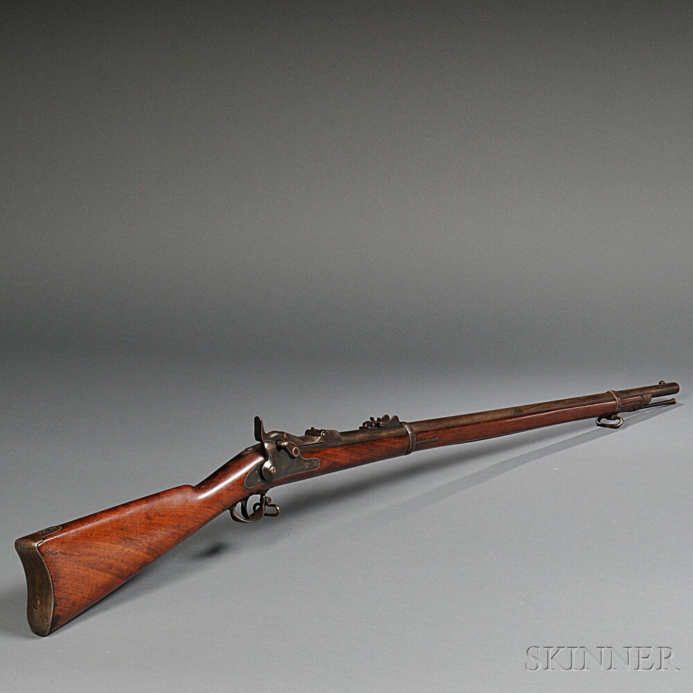 Appraisal: Model Trapdoor Springfield Rifle c - walnut stock steel lockplate