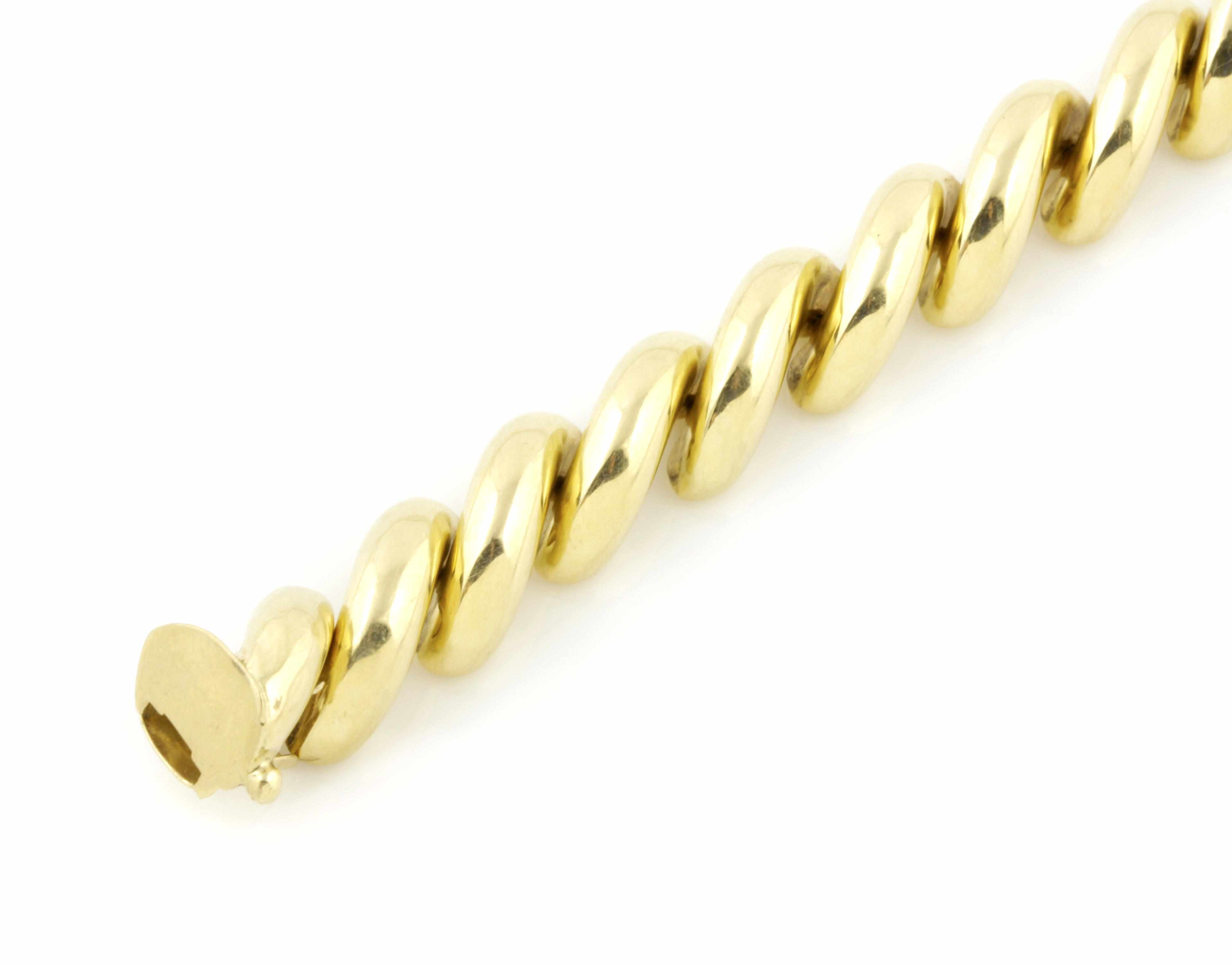 Appraisal: A k gold link bracelet length in g