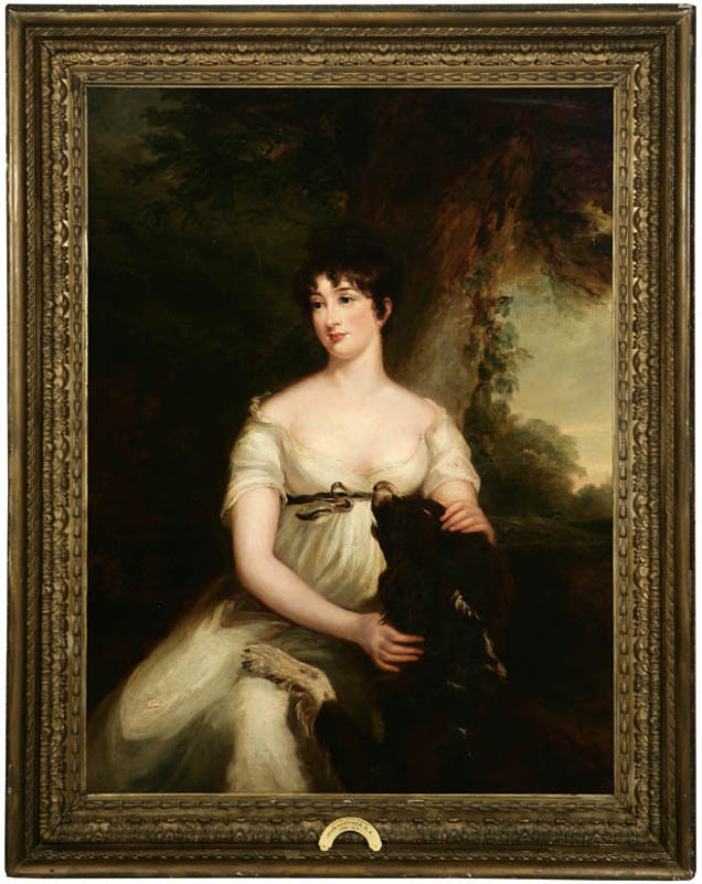 Appraisal: After John Hoppner ''Louisa Lady Bagot'' oil After John Hoppner