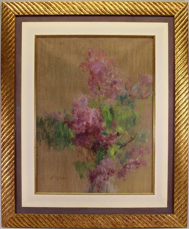 Appraisal: Mixed Media Painting of a Flowers Signed Mixed Media Painting