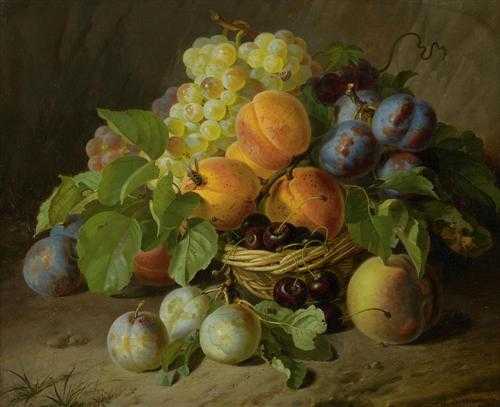 Appraisal: STROHMAYER ANTAL J ZSEF Budapest circa Still life with fruits