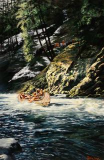 Appraisal: Peter Van Dusen b No Time for Portage oil on