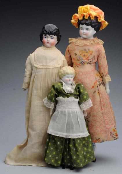 Appraisal: Lot of China Head Dolls Kling s child incised -