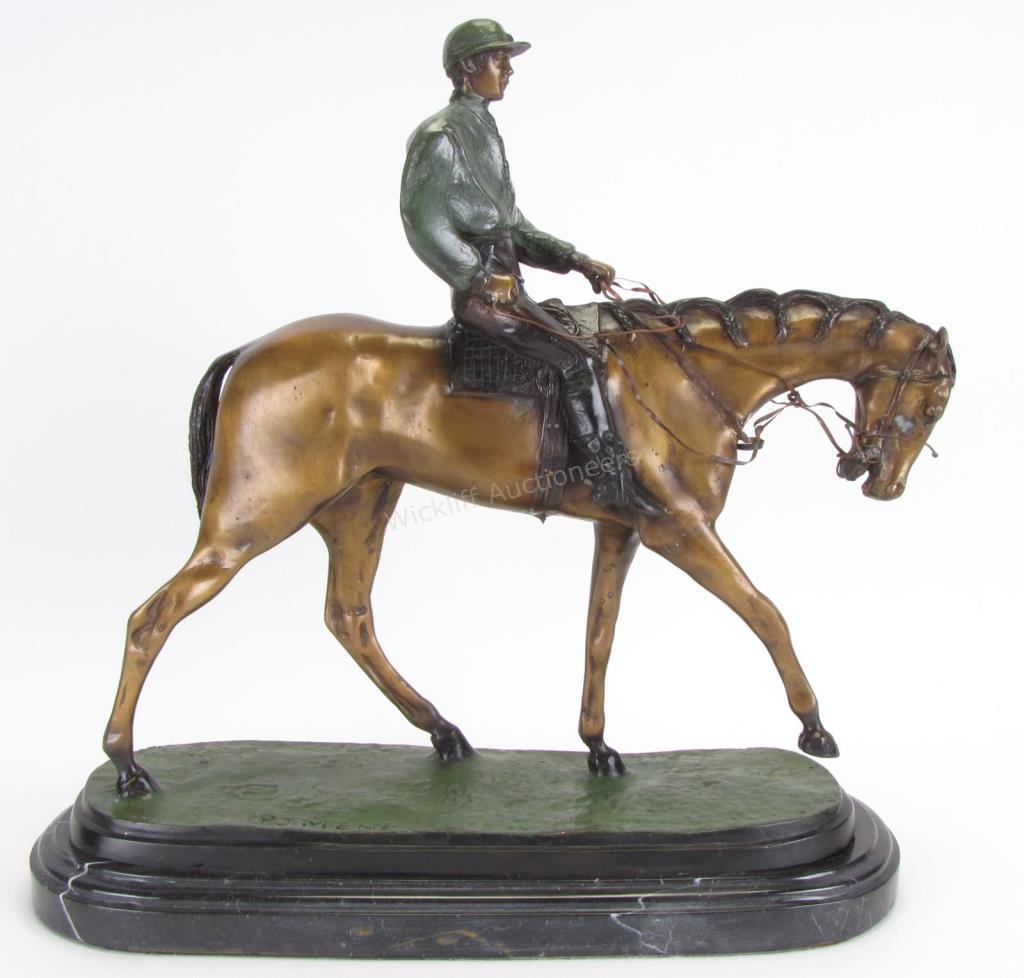 Appraisal: After P J Mene Bronze Jockey A' Cheval No Vainquer