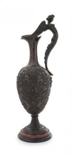 Appraisal: A Grand Tour Bronze Ewer th century the handle in