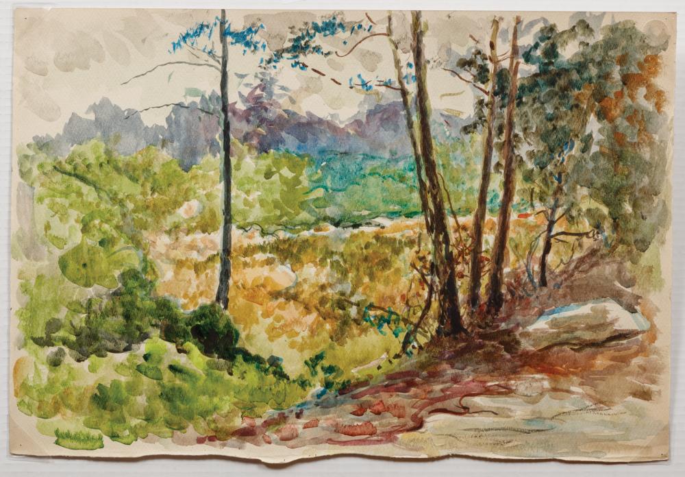 Appraisal: Henry Mortikar Rosenberg American - Wooded Landscape watercolor on paper