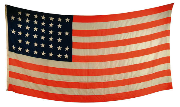 Appraisal: STAR AMERICAN FLAG ' x ' Wool bunting commercially manufactured