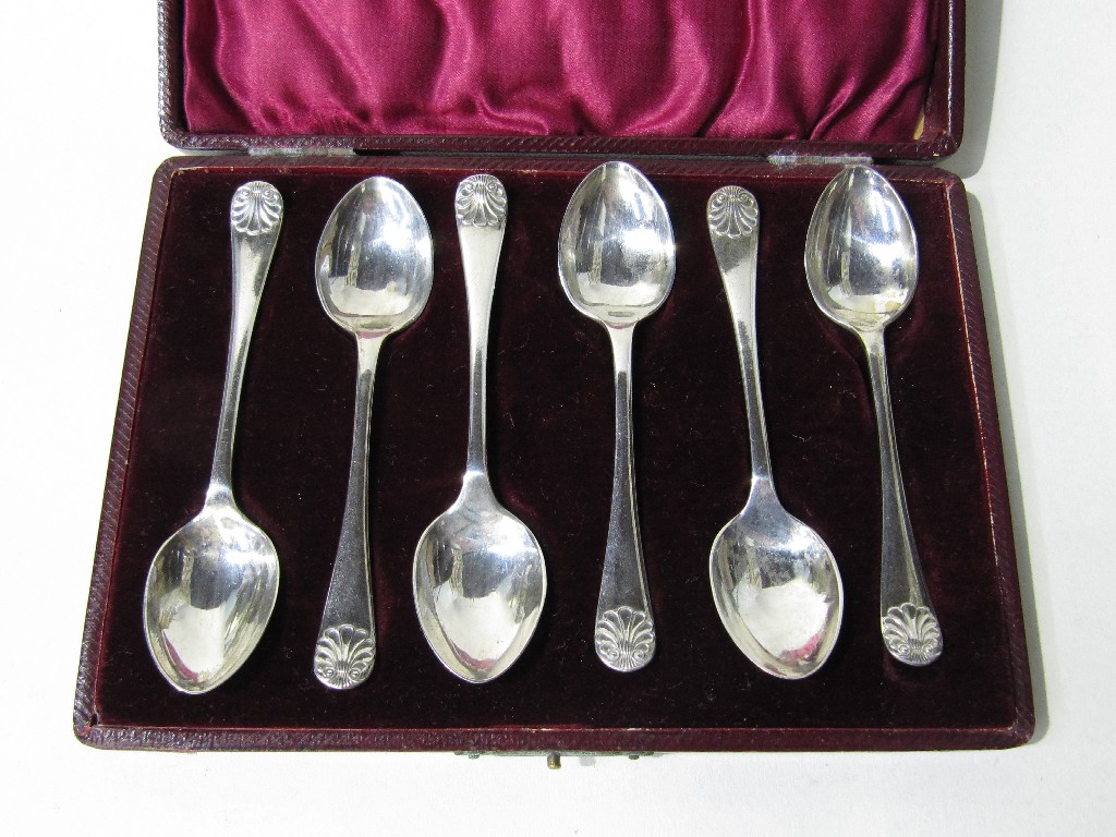 Appraisal: Cased set of six silver spoons - Birmingham