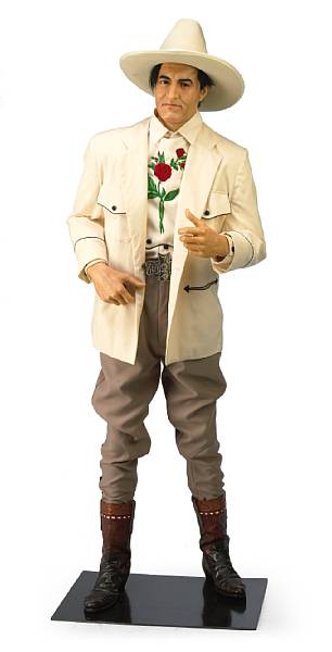 Appraisal: A Tom Mix life-size wax figure s Showing the actor