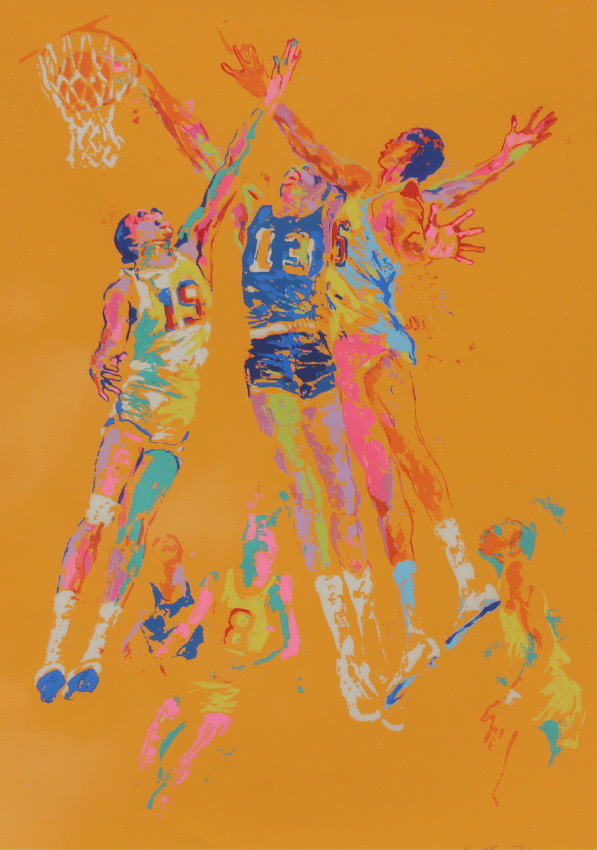 Appraisal: NEIMAN LeRoy American - Basketball Players Serigraph sight size ''