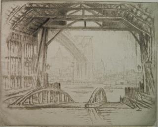 Appraisal: Joseph Pennell etching and drypoint Joseph Pennell American - -