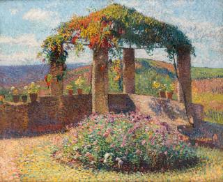 Appraisal: HENRI MARTIN FRENCH - La tonelle de l'angle nord-ouest du