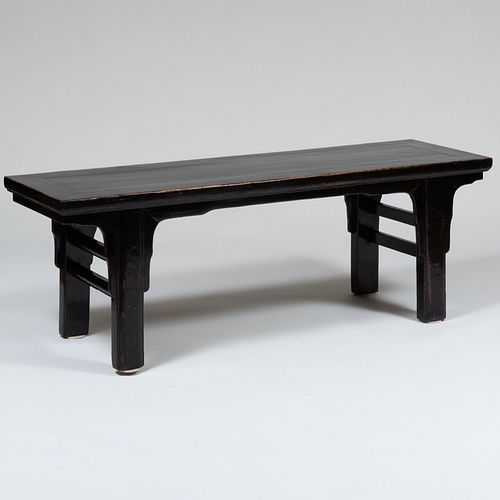 Appraisal: CHINESE LACQUERED WOOD LOW TABLE x ft x in Property