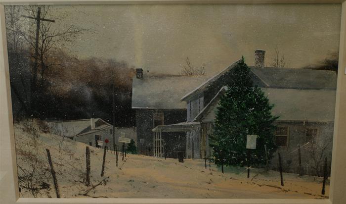 Appraisal: Peter Sculthorpe American b w c Cannery Road x originally