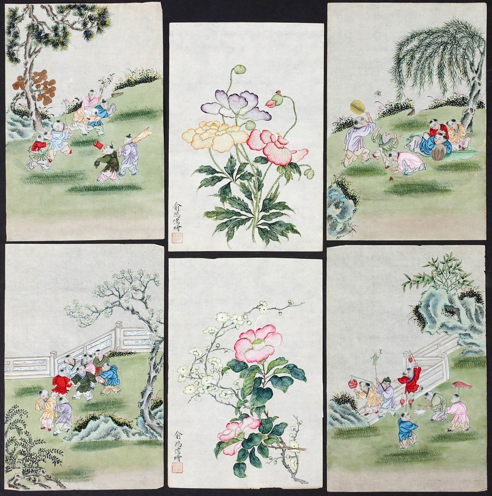 Appraisal: A COLLECTION OF SIXTY TH CENTURY CHINESE WATERCOLORS The hand