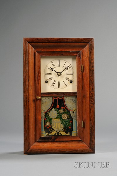 Appraisal: Rosewood Miniature Ogee Clock by Smith Goodrich Bristol Connecticut with