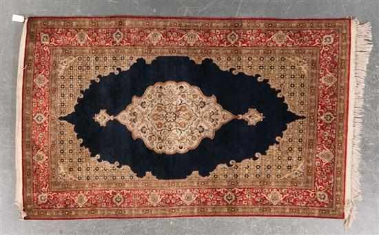 Appraisal: Fine silk Goum rug Iran circa x Estimate - Excellent