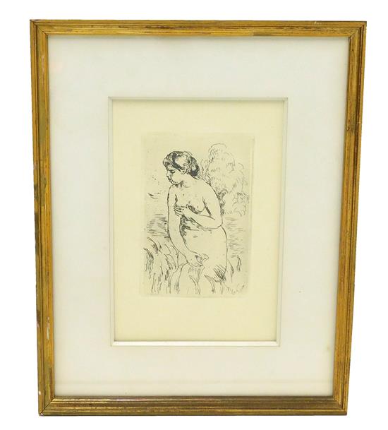 Appraisal: After Pierre-Auguste Renoir French - etching Baigneuse debout mi-jambes Standing