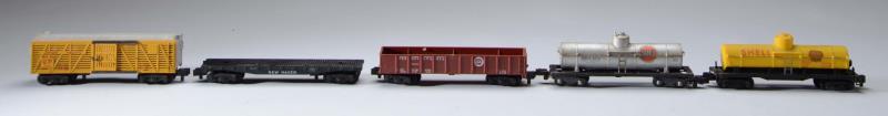 Appraisal: Includes Union Pacific stock car New Haven flatcar Pennsylvania gondola