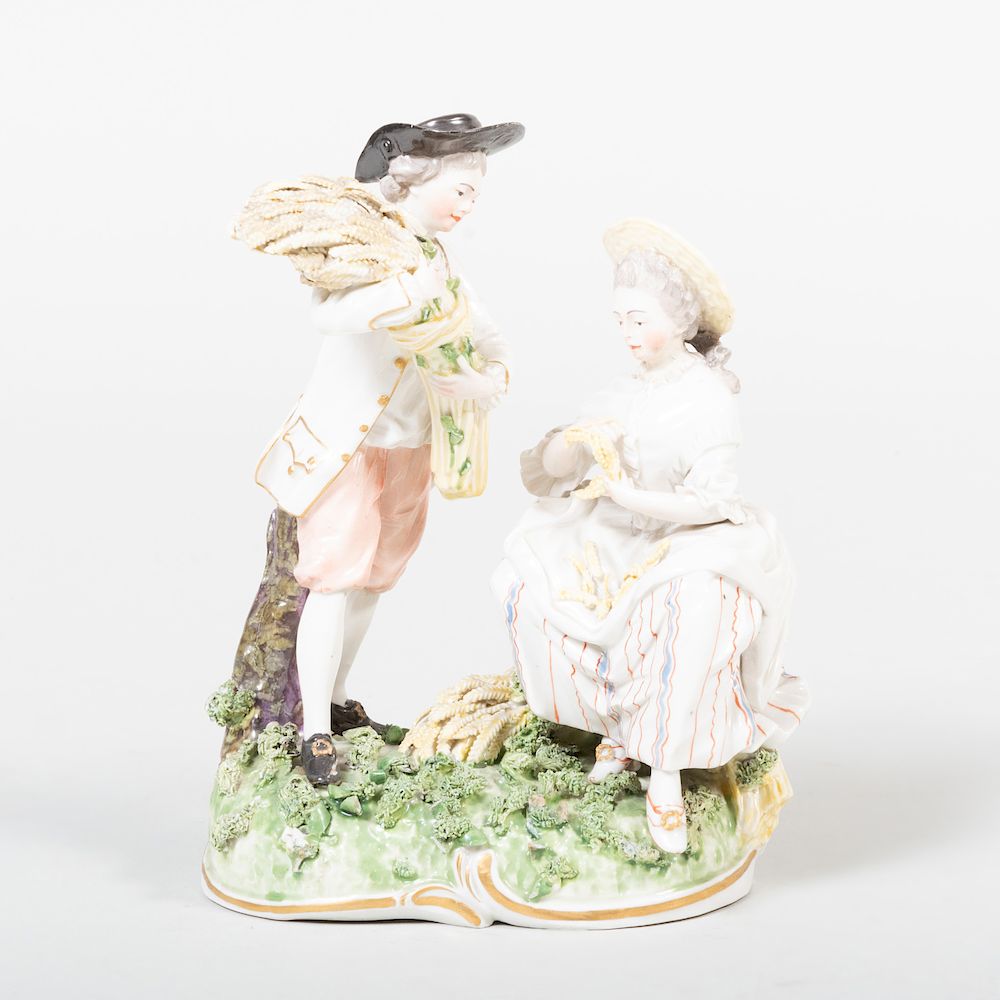 Appraisal: Frankenthal Porcelain Group Allegorical of Summer With underglaze blue crowned