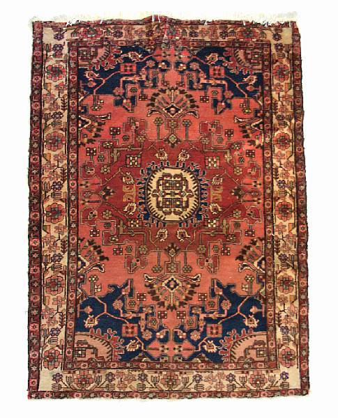 Appraisal: A Hamadan rug size approximately ft in x ft in