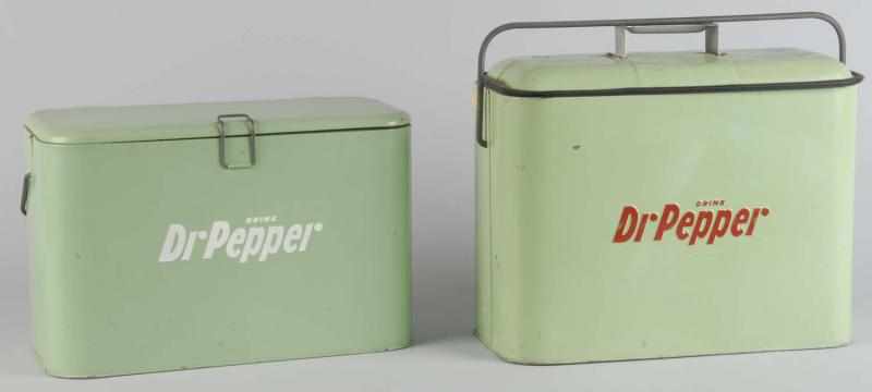 Appraisal: Lot of Dr Pepper Picnic Coolers Description Both look to