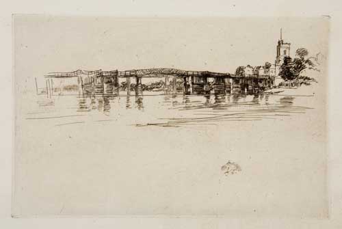 Appraisal: JAMES A M WHISTLER The Little Putney No Etching on