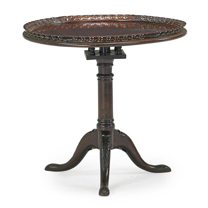 Appraisal: GEORGIAN TILT TOP TABLE Condition Report